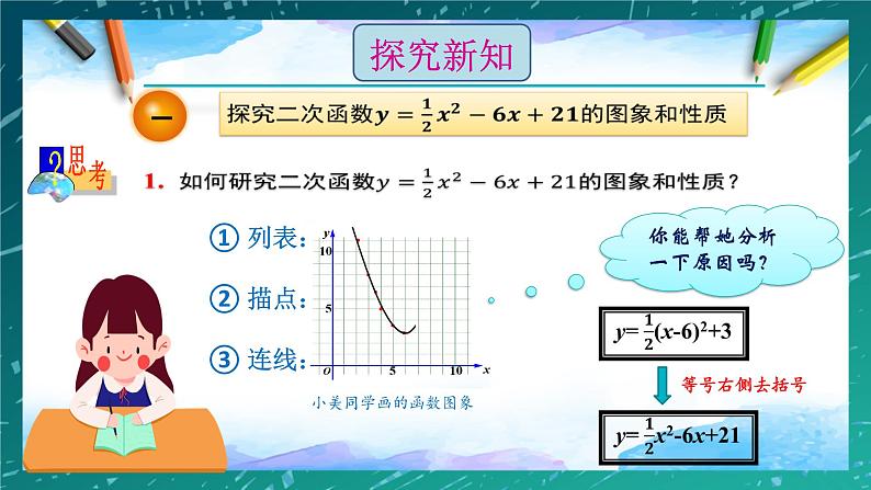 2021-2022学年人教版九年级数学上册二次函数22.1.4：y=ax2+bx+c的图象和性质课件PPT第5页