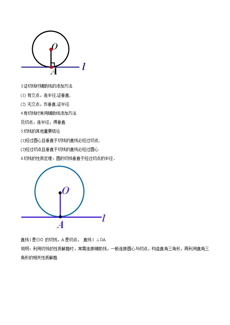 专题08  切线的判定与性质（原卷版） -2021-2022学年九年级数学之专攻圆各种类型题的解法（人教版）02