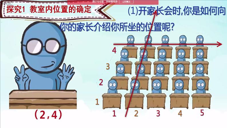 北师大版八年级数学上册 3.1 确定位置 (2)（课件）第4页