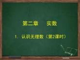 北师大版八年级数学上册 2.1  认识无理数（第2课时）（课件）