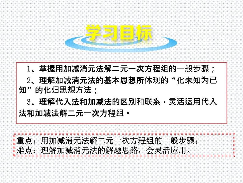 北师大版八年级数学上册 5.2 求解二元一次方程组 (2)（课件）第2页