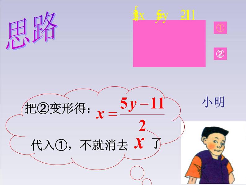 北师大版八年级数学上册 5.2 求解二元一次方程组（2）（课件）第4页