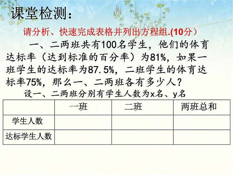 北师大版八年级数学上册 5.4  应用二元一次方程组——增收节支（课件）05