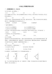 2021年山东省德州市七年级上学期数学期末试卷解析版