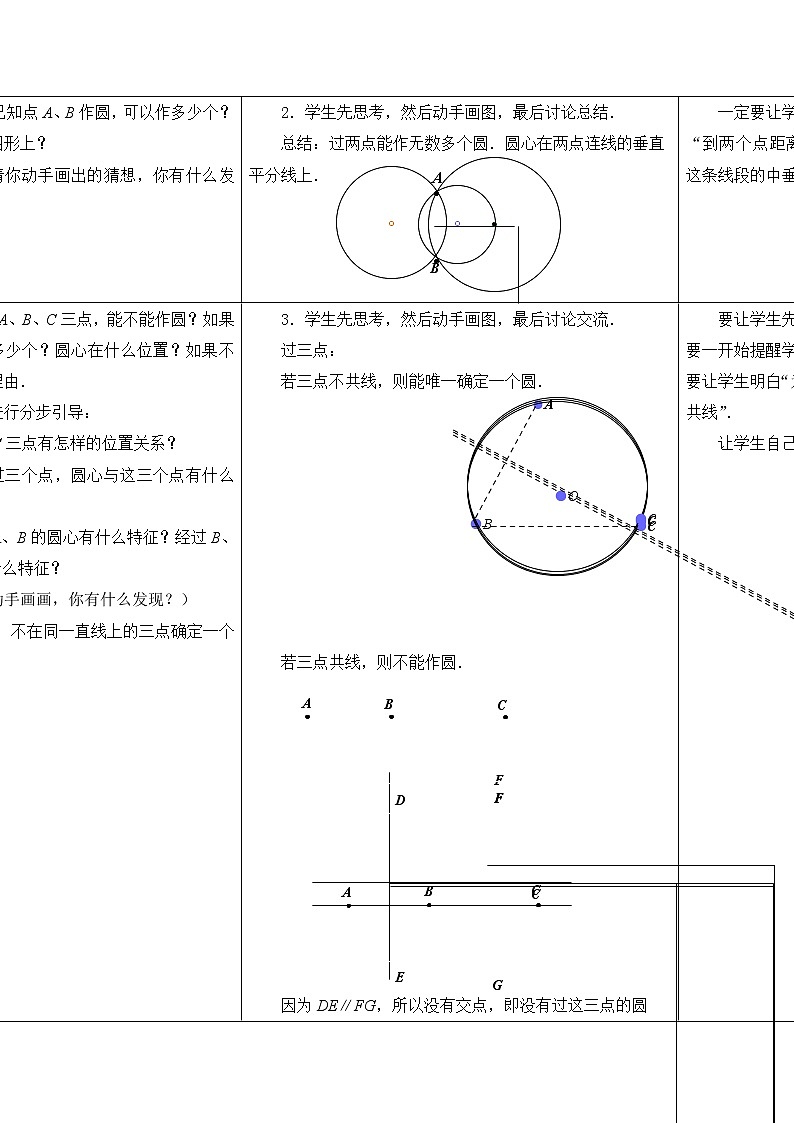 苏科版九年级数学上册 2.3 确定圆的条件 (2)（教案）02