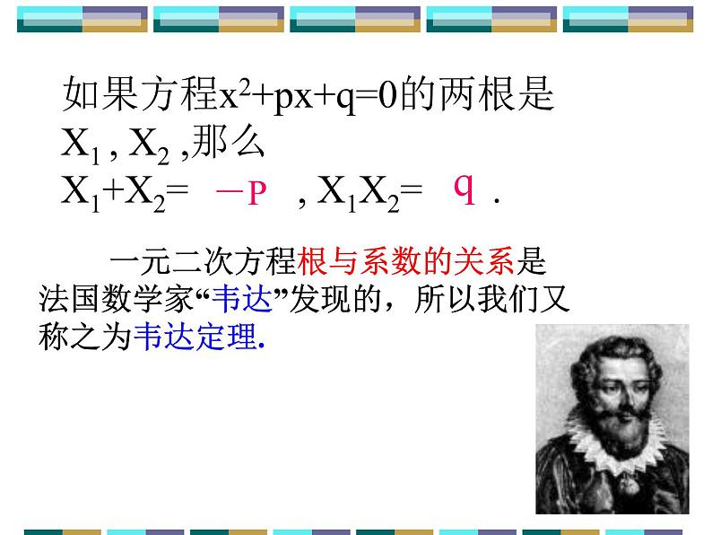 苏科版九年级数学上册 1.3 一元二次方程的根与系数的关系_(1)（课件）第7页