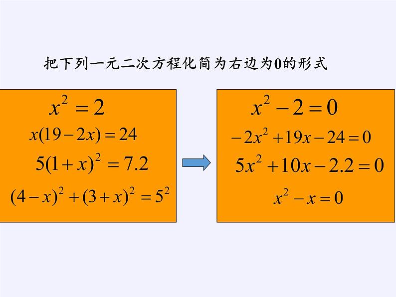 苏科版九年级数学上册 1.1 一元二次方程(9)（课件）第8页