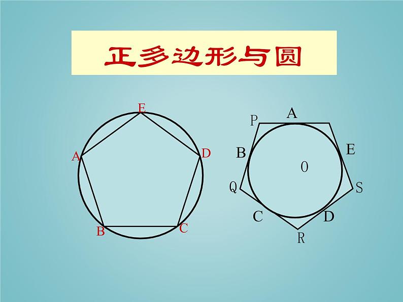 苏科版九年级数学上册 2.6 正多边形与圆_（课件）01