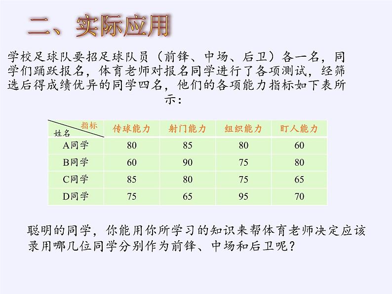 苏科版九年级数学上册 3.1 平均数(8)（课件）第4页