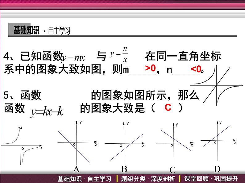 北师大版八年级数学上册 4.3 一次函数与反比例函数的综合运用（课件）第3页