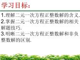 北师大版八年级数学上册 5.6 二元一次方程正整数解问题（课件）