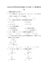 2018-2019学年四川省达州市渠县三中八年级（上）期中数学试卷