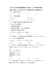 2021-2022学年安徽省淮南市八年级（上）期中数学试卷