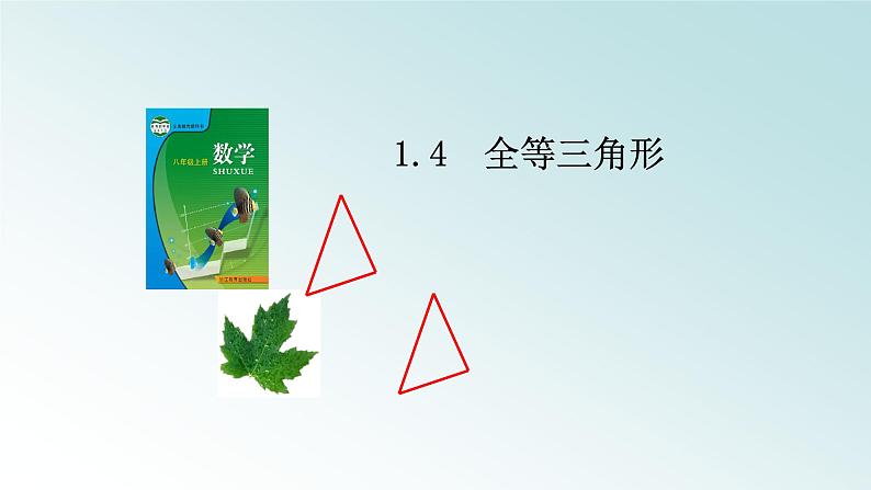 浙教版数学八年级上册 1.4 全等三角形（课件）第1页