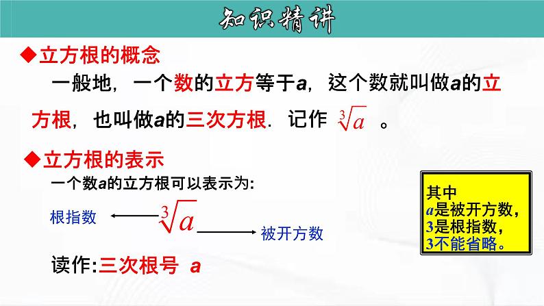 人教版数学七年级下册 第六章 第二节 立方根 课件第6页