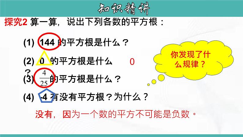 人教版数学七年级下册 第六章 第一节 平方根 第3课时 课件第7页