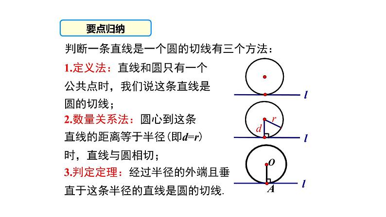 24.2.2直线和圆的位置关系(2)课件 2021-2022学年人教版数学九年级上册07