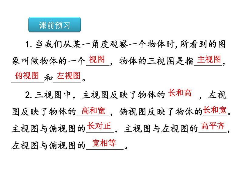 2020-2021学年人教版数学九年级下册29.2三视图课件第2页