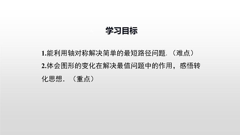 人教版八年级数学上册教学课件-13.4 课题学习 最短路径问题8-第2页