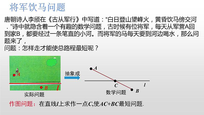 人教版八年级数学上册教学课件-13.4 课题学习 最短路径问题8-第5页