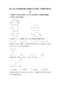 陕西省西安市碑林区2021-2022学年九年级上学期期中数学试卷(word版含答案)