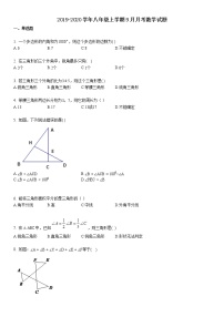 2019-2020学年八年级上学期9月月考数学试题