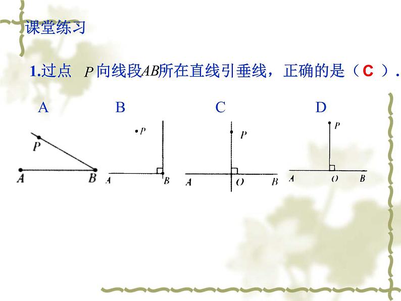 人教版数学七年级下册 5.1.2_垂线(第2课时) 课件第5页