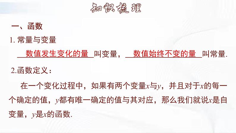 人教版数学八年级下册 第十九章 章节复习 课件第4页