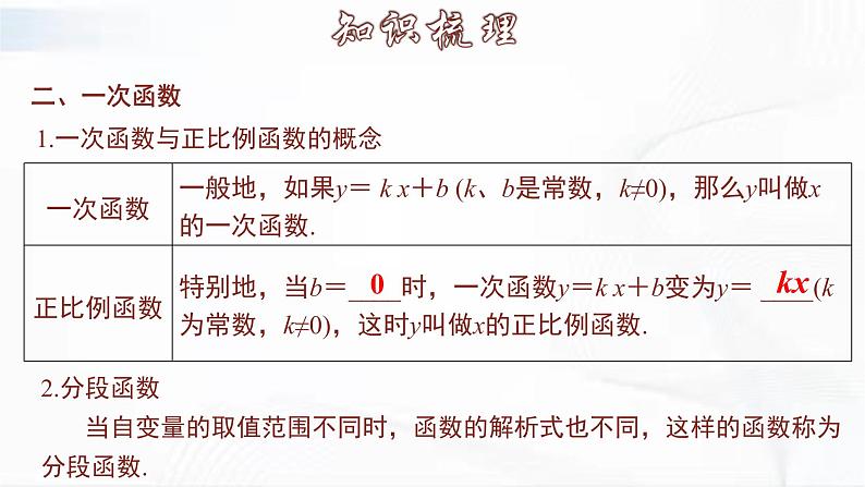 人教版数学八年级下册 第十九章 章节复习 课件第6页