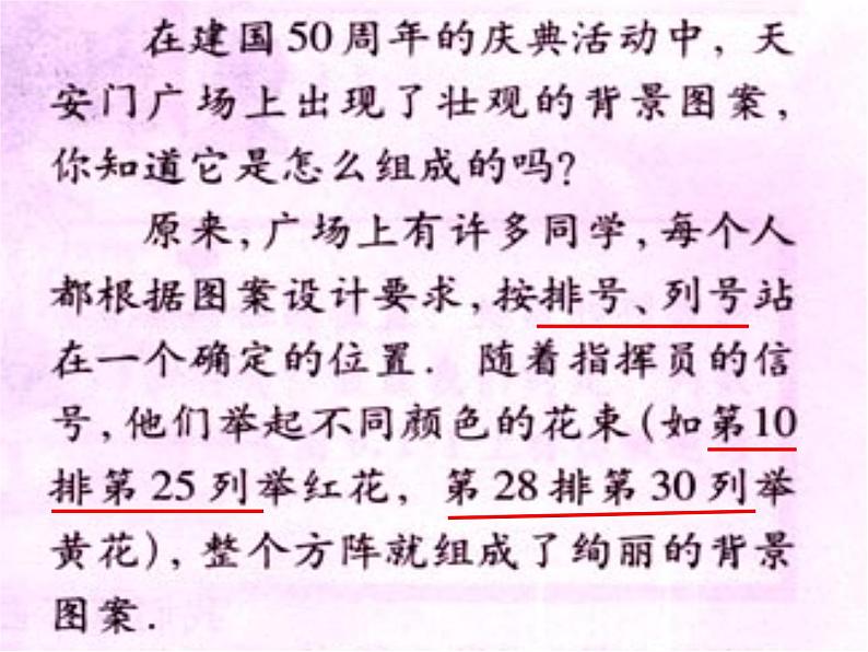 人教版数学七年级下册 7.1.1_有序数对 课件04