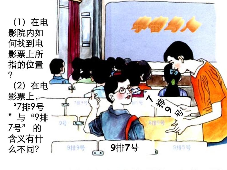 人教版数学七年级下册 7.1.1 有序数对 课件第6页