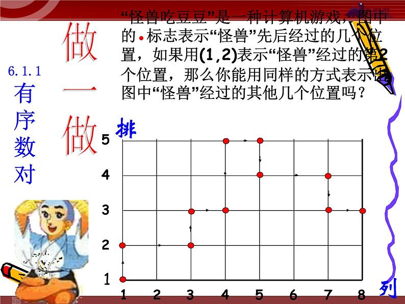 人教版数学七年级下册 7.1.1 有序数对 课件第7页