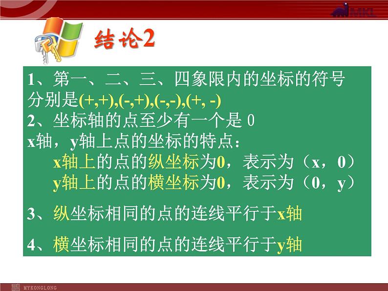 人教版数学七年级下册 7.1.2平面直角坐标系(2) 课件07