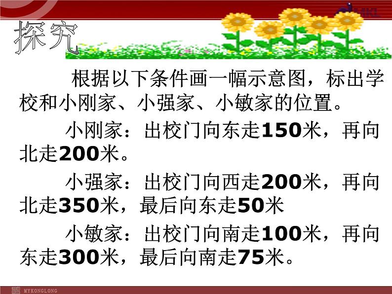 人教版数学七年级下册 7.2.1 用坐标表示地理位置 课件第3页