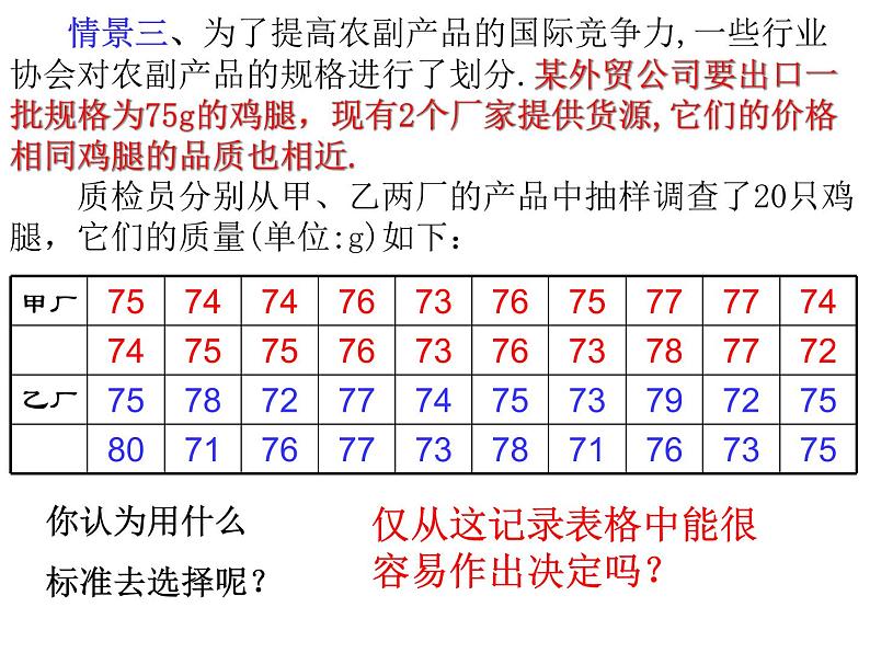 2021-2022学年度北师版八年级数学上册课件 6.4 数据的离散程度（第1课时）第3页