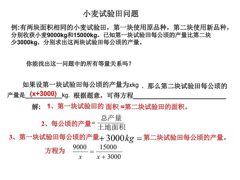 2021-2022学年度北师版八年级数学下册课件5.4 分式方程（第一课时）2第2页