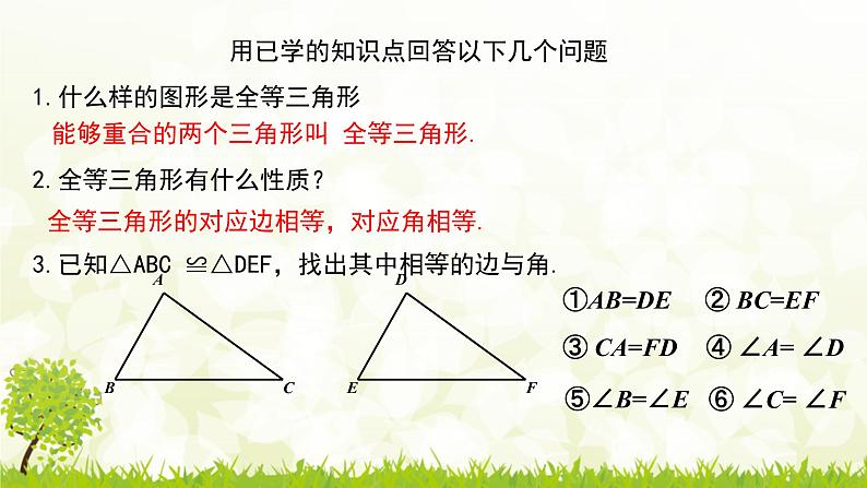 北师大版七年级数学下册 4.3.1  “边边边”判定三角形全等  课件第5页