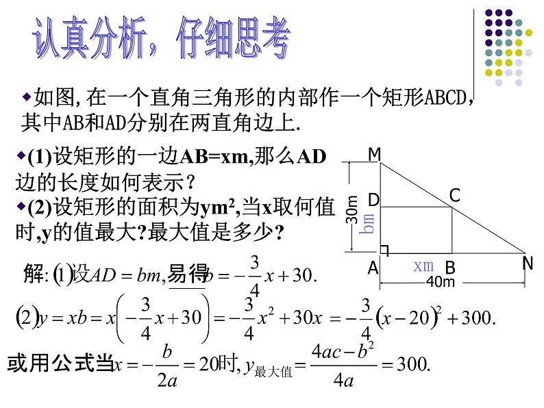 2021-2022学年度北师大版九年级数学下册课件2.4二次函数的应用（第一课时）03