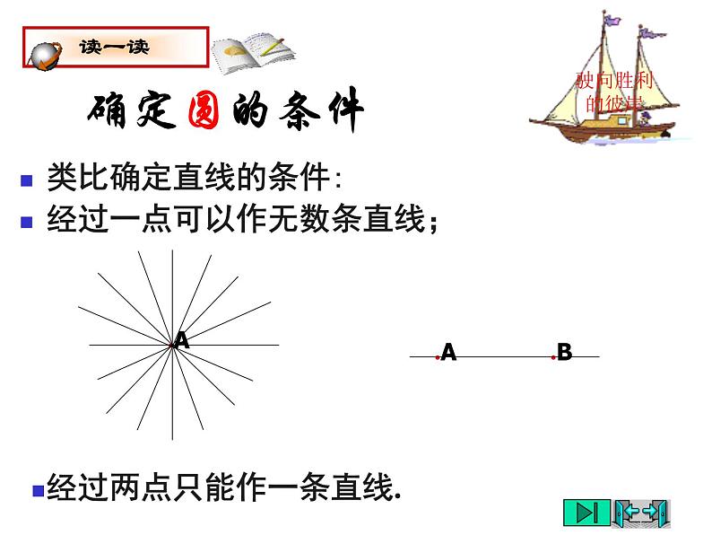 2021-2022学年度北师大版九年级数学下册课件 3.5 确定圆的条件第2页