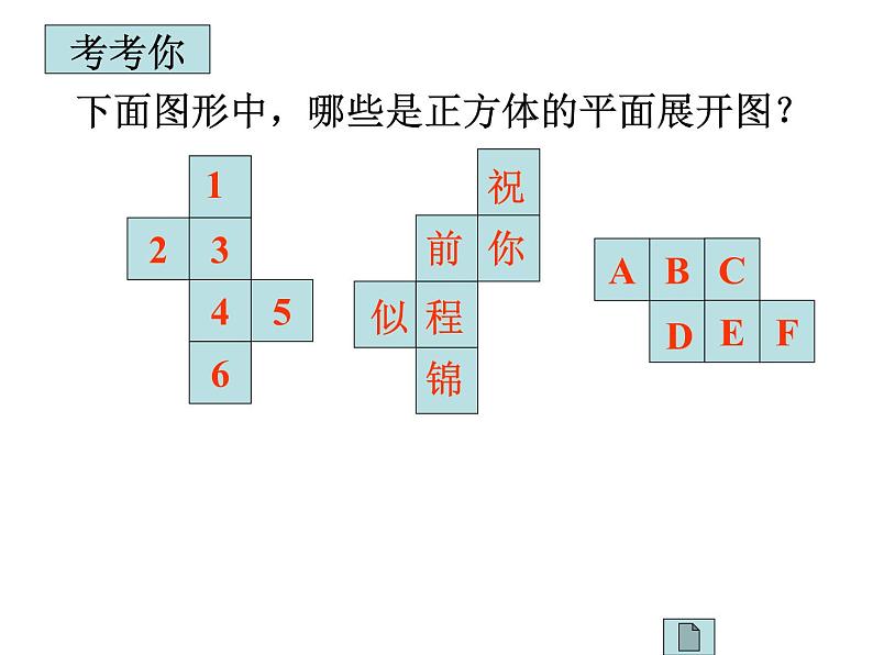 2021-2022学年度北师大版七年级数学上册课件 1.2 展开与折叠（2） 1第7页