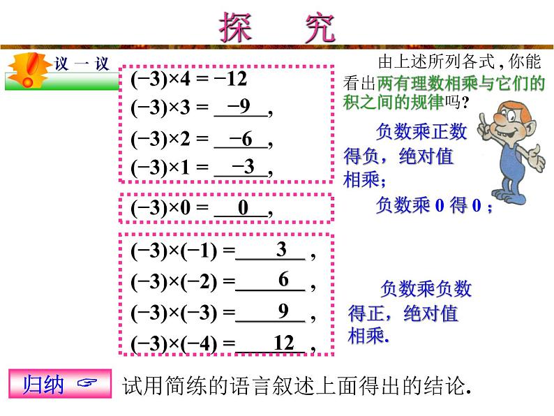 2021-2022学年度北师大版七年级数学上册课件 2.7 有理数的乘法（1） 1第4页