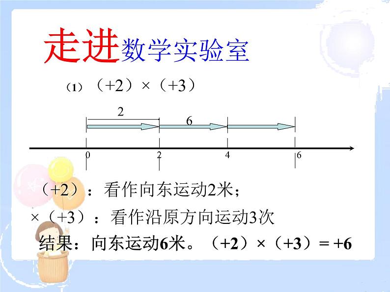 2021-2022学年度北师大版七年级数学上册课件 2.7 有理数的乘法（1） 2第5页