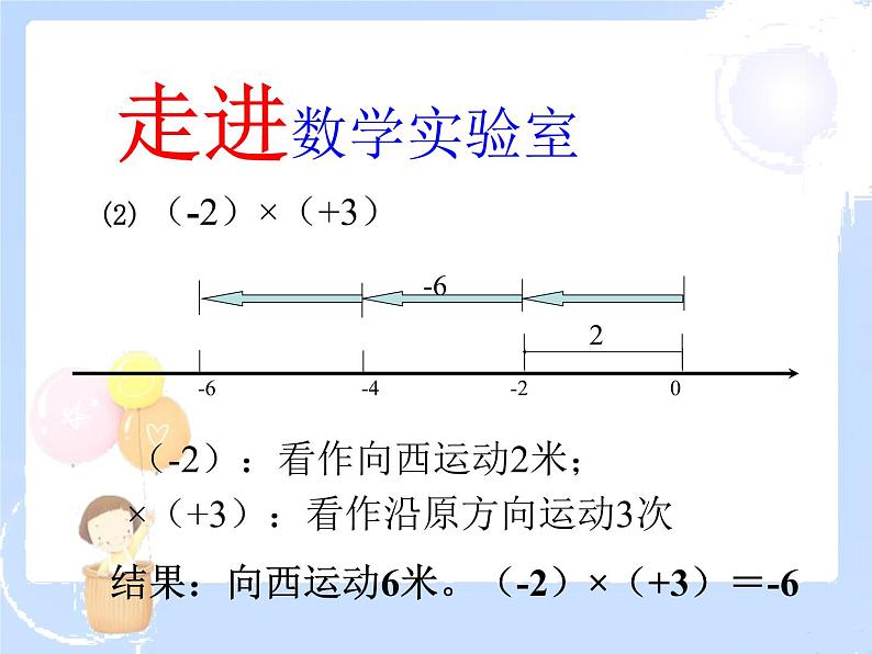 2021-2022学年度北师大版七年级数学上册课件 2.7 有理数的乘法（1） 2第6页