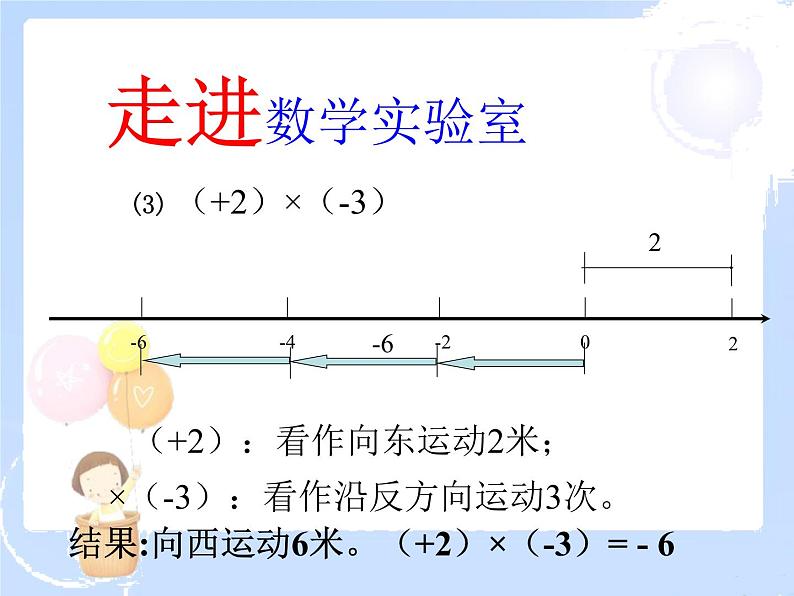 2021-2022学年度北师大版七年级数学上册课件 2.7 有理数的乘法（1） 2第7页