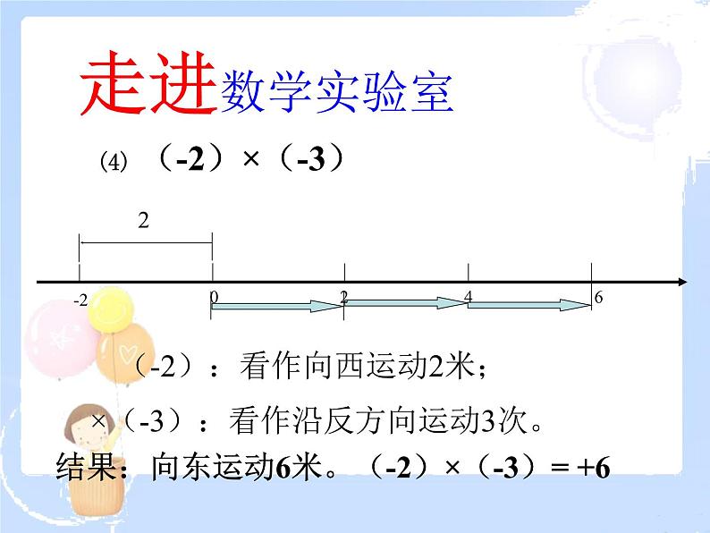 2021-2022学年度北师大版七年级数学上册课件 2.7 有理数的乘法（1） 2第8页