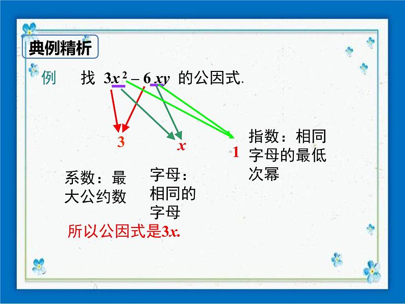 冀教版数学七年级下册 11.2 提公因式法 课件+教案04