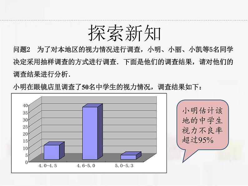 苏科版数学九年级下册 8.1中学生的视力情况调查第1课时【课件+教案】03