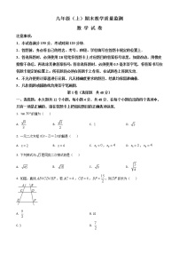 2020-2021学年华师版四川省眉山市仁寿县九年级数学上学期期末考试试卷