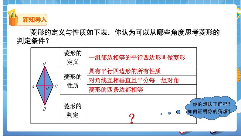18.2.2 第2课时菱形的判定课件（共24张PPT）（送教案）03