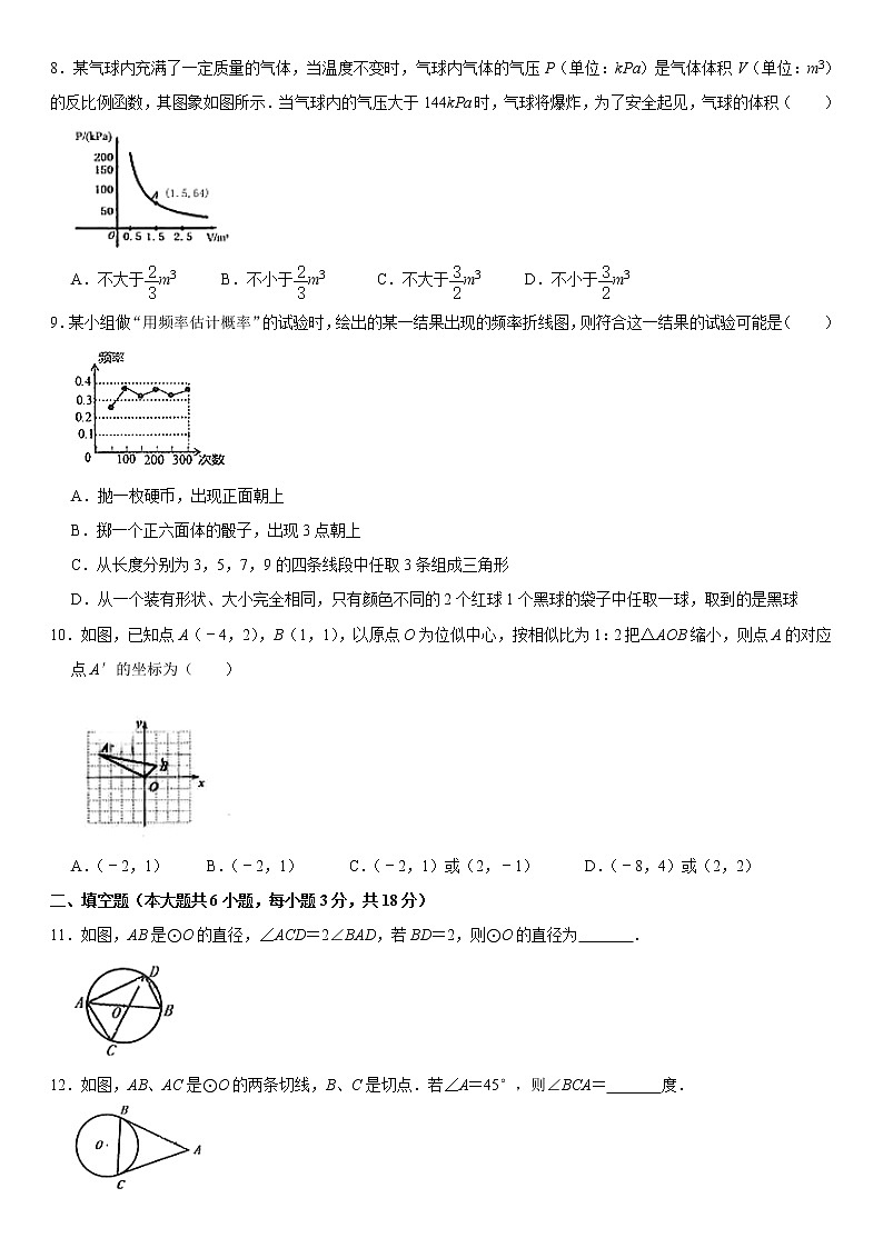 2021学年辽宁省盘锦市兴隆台区九年级（上）期末数学试卷02